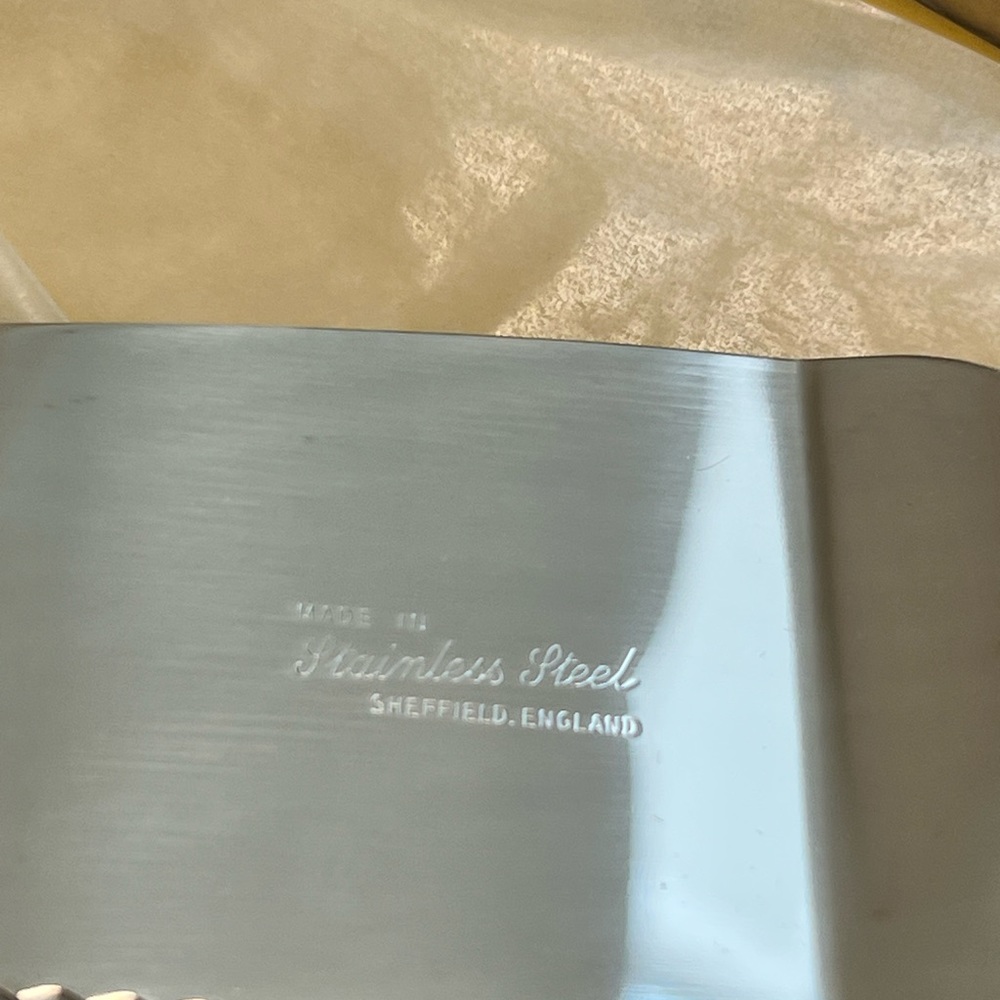 Brand New Vintage Sheffield Pie & Tart Server Mother of Pearl Handle In Orig Box - Picture 10 of 10